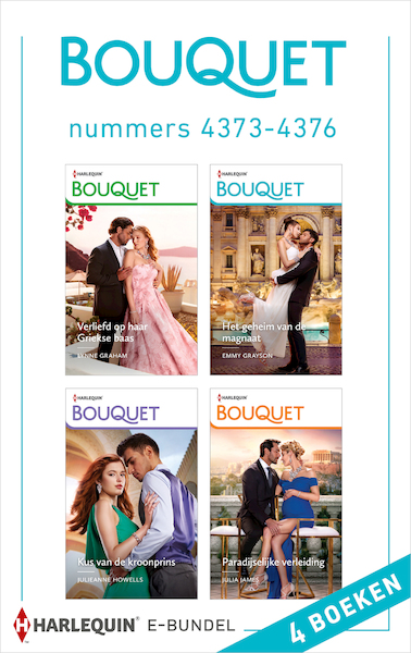 Bouquet e-bundel nummers 4373 - 4376 - Lynne Graham, Julia James, Julieanne Howells, Emmy Grayson (ISBN 9789402557817)