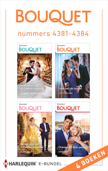 Bouquet e-bundel nummers 4381-4384 - Cathy Williams, Annie West, Carol Marinelli, Louise Fuller (ISBN 9789402558319)